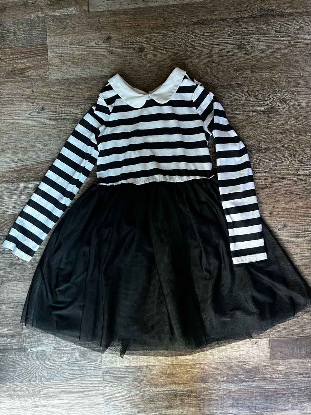 Cat & Jack Black and White Striped Dress